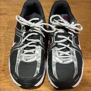 Nike Gray and White Athletic Sneakers